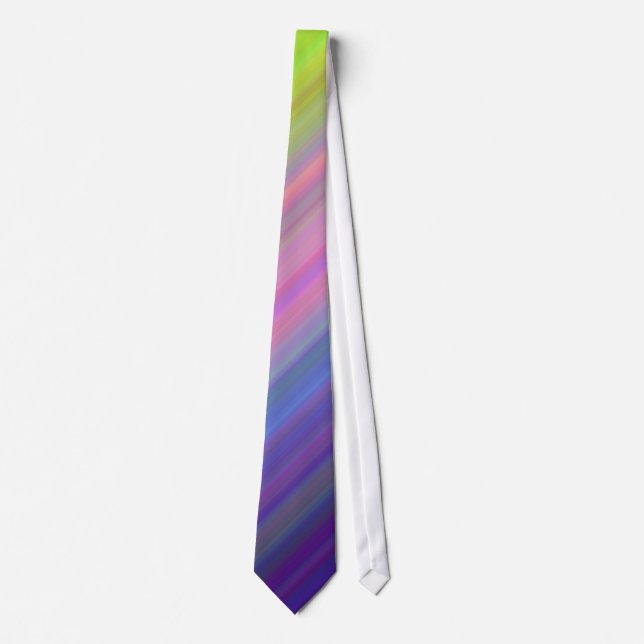 rainbow colors neck tie (Front)