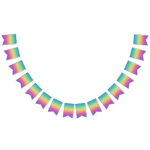 Rainbow Colors Party Bunting Flags