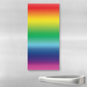 Rainbow colors pattern gay pride LGBT modern  Magnetic Notepad
