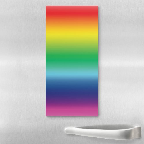 Rainbow colors pattern gay pride LGBT modern  Magnetic Notepad