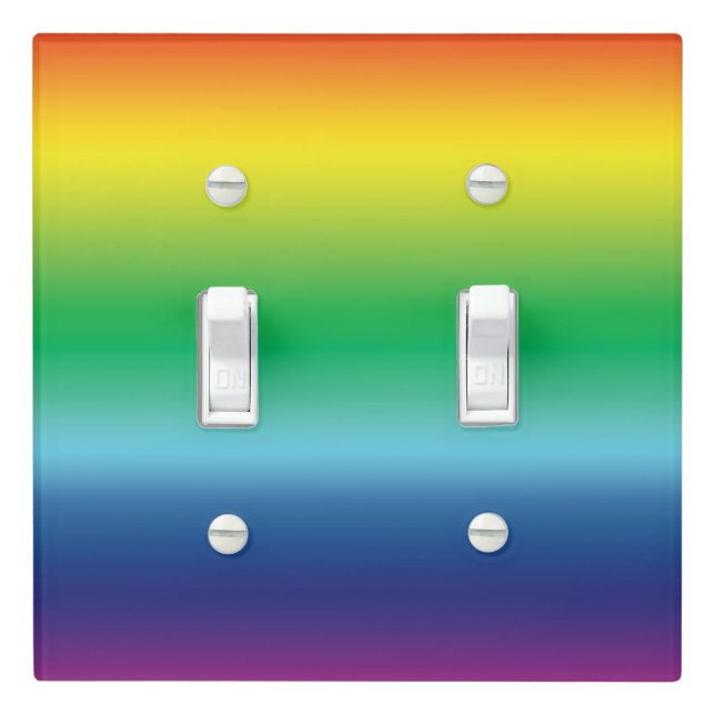 Rainbow colors pattern Light Switch Cover (In Situ)