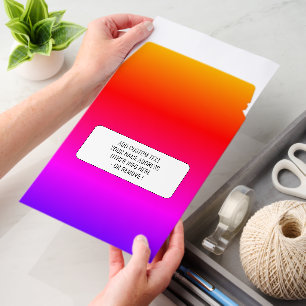 Rainbow Colors Personalized Envelope Mailers