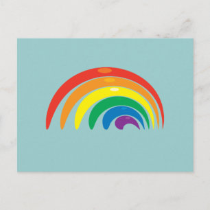 Rainbow Colors Postcard