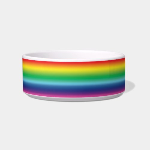 Rainbow colors pride lgbtq gay flag ceramic bowl