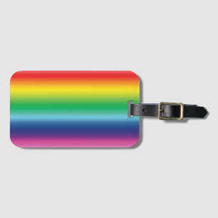 Rainbow colors pride lgbtq gay flag pattern luggage tag