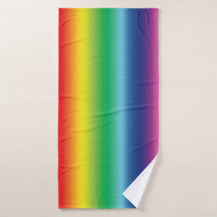 Rainbow colors Pride lgbtq lgbt queer gay flag Bath Towel Set