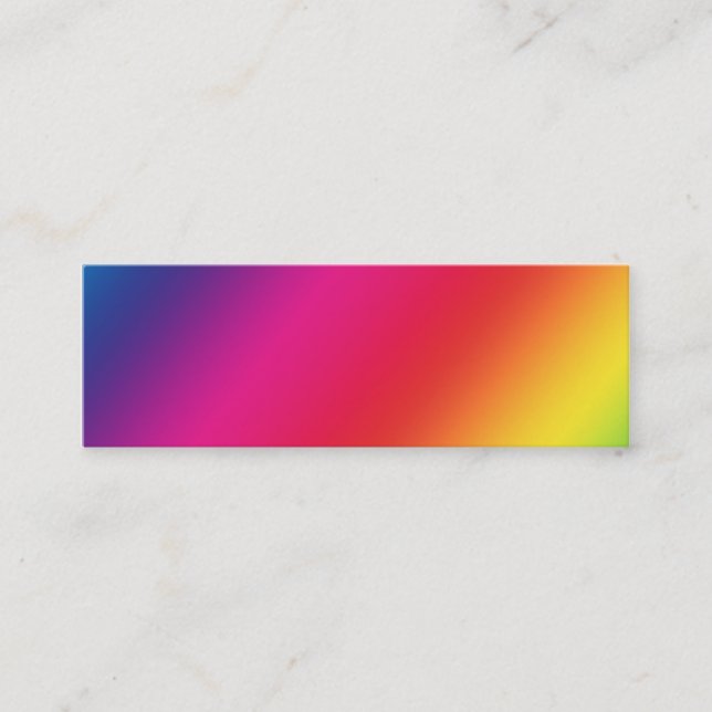 Rainbow Colors Profile Card (Front)