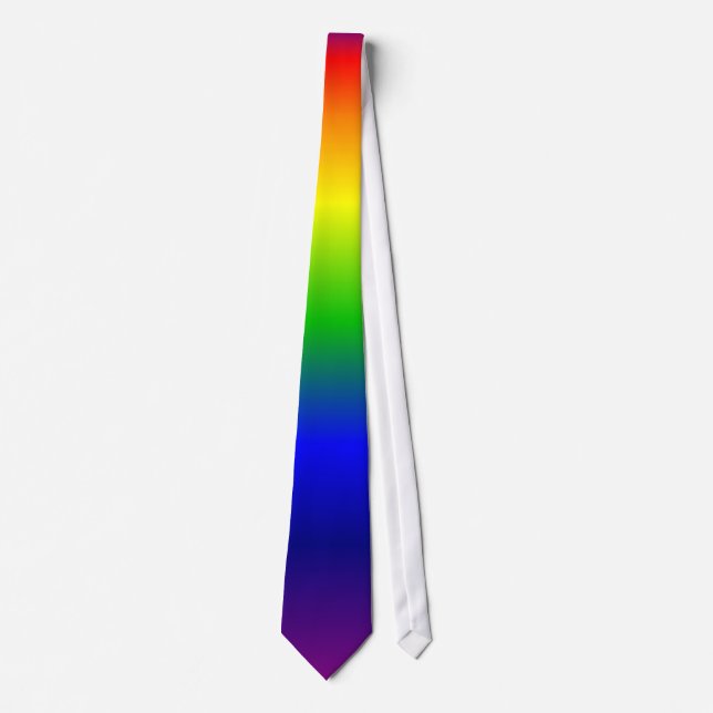 Rainbow Colors Purple Up Tie (Front)