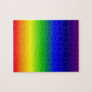 Rainbow Colors Puzzle With Gift Box