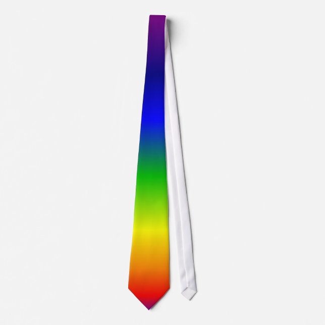 Rainbow Colors Red Up Tie (Front)
