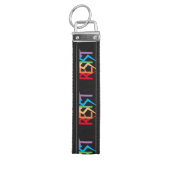 Rainbow Colors Resist Wrist Keychain (Keys on Top)