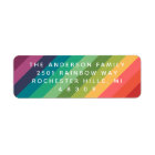 Rainbow Colors Return Address