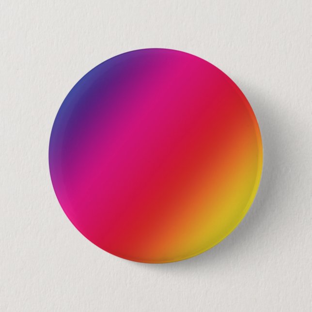 Rainbow Colors Round Button (Front)