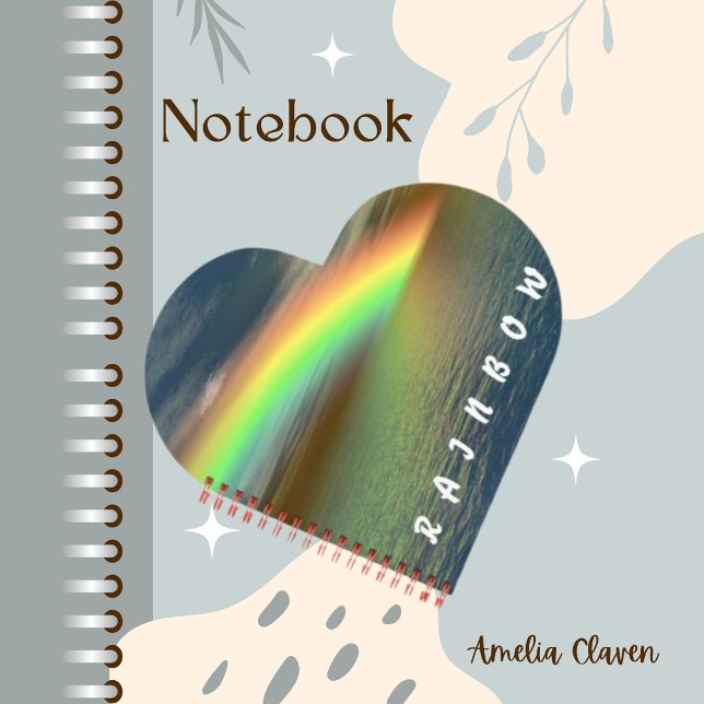 Rainbow Colors Sea Ocean Sparkly Notebook (Creator Uploaded)