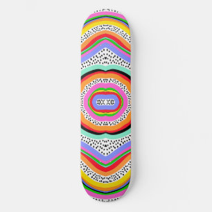 Rainbow Colors Skateboard