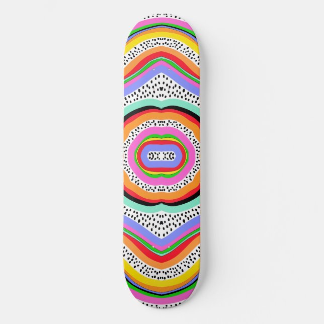 Rainbow Colors Skateboard (Front)