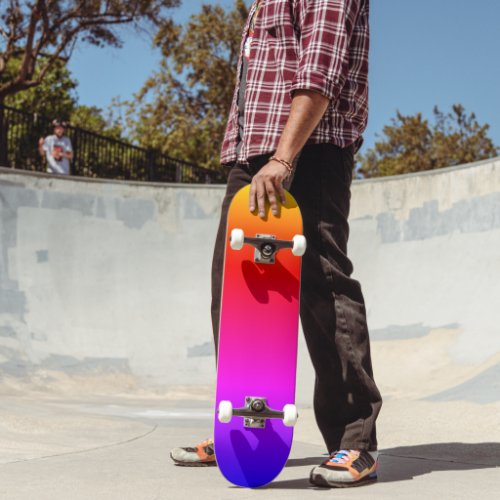 Rainbow Colors Skateboard Colorful
