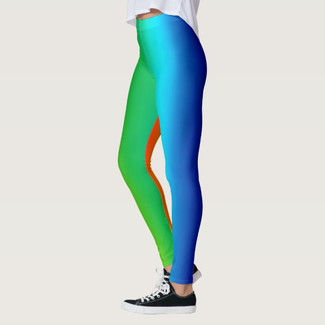 Rainbow Colors Spectrum Leggings (Left)