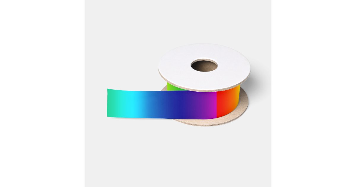 Rainbow Colors Spectrum Satin Ribbon | Zazzle