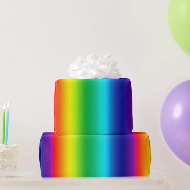Rainbow Colors Spectrum  Wrapping Paper (Party Gifts)