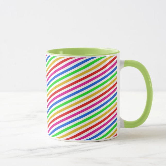 Rainbow Colors Striped Mug (Right)