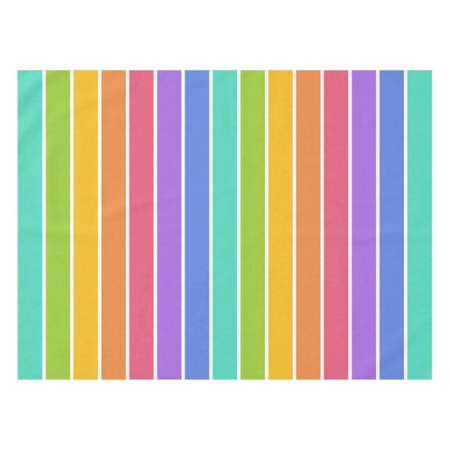 Rainbow Colors table cloth (Front (Horizontal))
