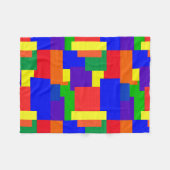 Rainbow Colors Texture Abstract Fleece Blanket (Front (Horizontal))