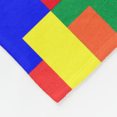 Rainbow Colors Texture Abstract Fleece Blanket (Corner)