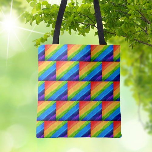 Rainbow Colors Tote Bag