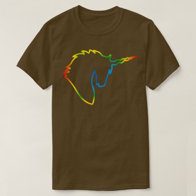 rainbow colors unicorn 11 T-Shirt (Design Front)