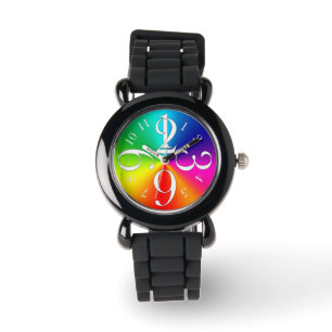 Rainbow colors watch