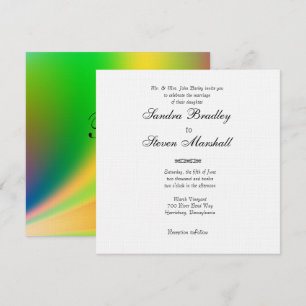 Rainbow Colors Wedding Invitation
