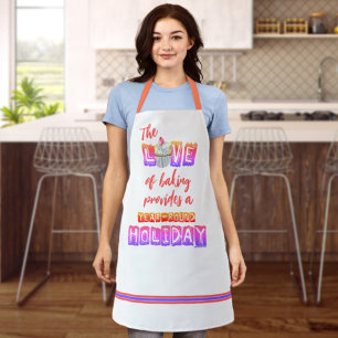 Rainbow Colors Year-Round Cooking Love Holiday Apron