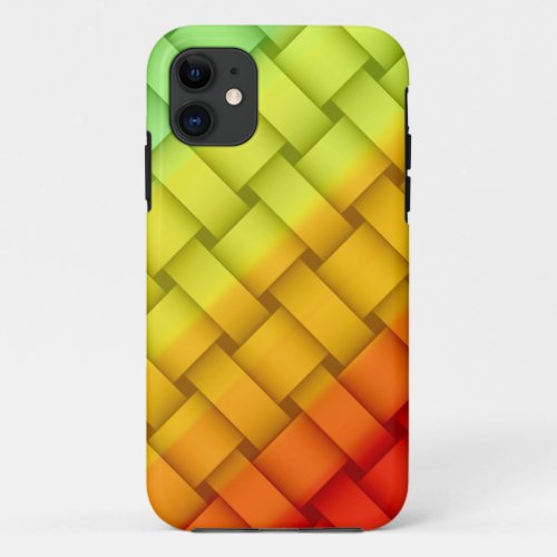 Rainbow colour stripes seamless art graphic design iPhone 11 case