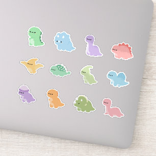 Rainbow Colourful Dinosaur Sticker
