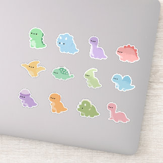 Rainbow Colourful Dinosaur Sticker