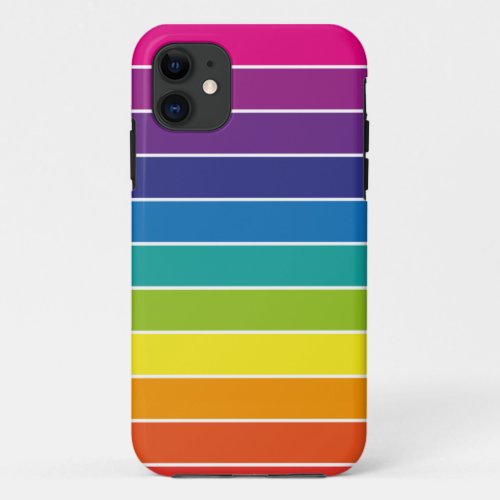 Rainbow Colours Design  iPhone 11 Case