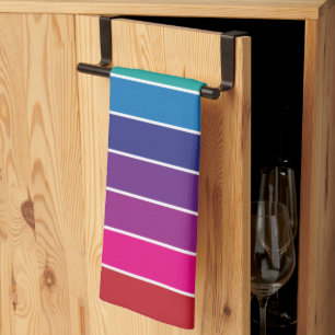 Rainbow Colours Design  Kitchen Towel