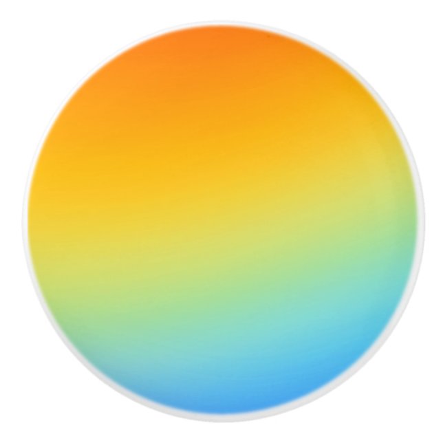 rainbow colours door knob (Front)