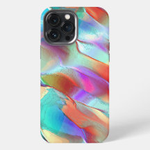 Rainbow colours in virtual pearly rock