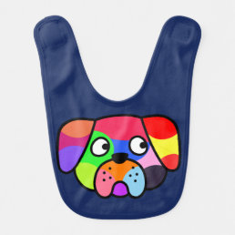 Rainbow Colours Pet Funny Colourful Dog Puppy Baby Bib