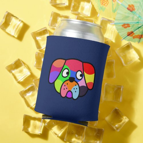 Rainbow Colours Pet Funny Colourful Dog Puppy Can Cooler