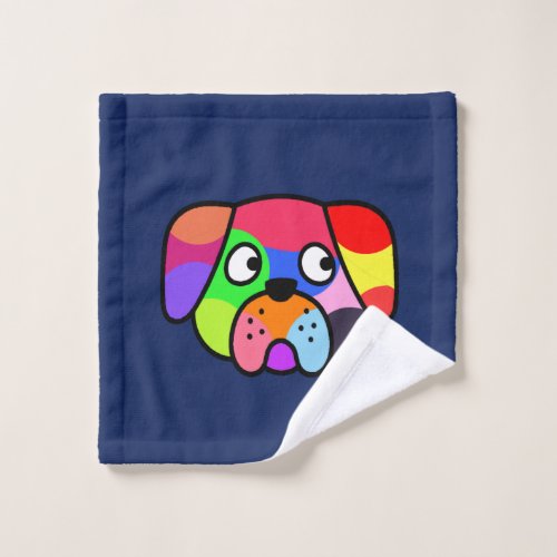 Rainbow Colours Pet Funny Colourful Dog Puppy Wash Cloth