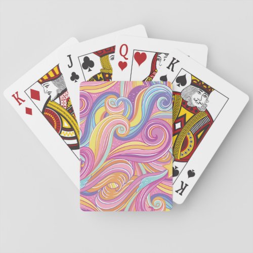 Rainbow Comet Magical Dreamy Sky Playing Cards