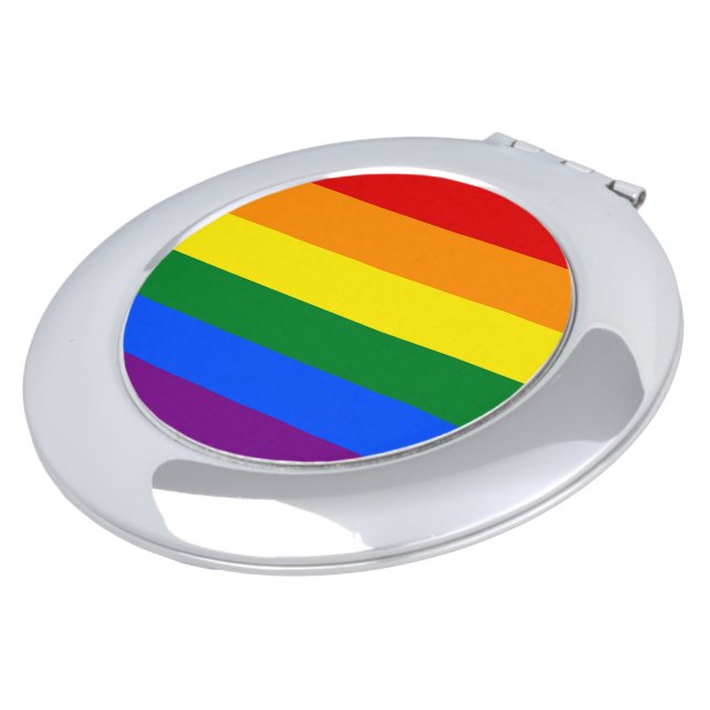Rainbow -  compact mirror (Turned)