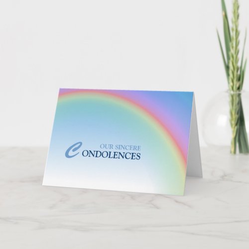Rainbow Condolence Card