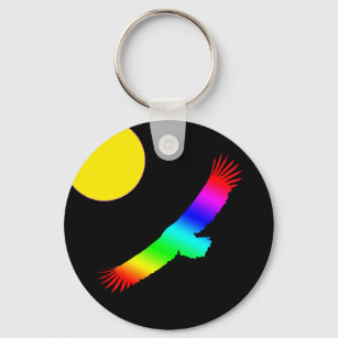 Rainbow Condor, King of Sky (Dream Free) Keychain