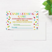 Rainbow Confetti Baby Shower Candy Guessing Game (Desk)
