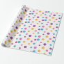 Rainbow Confetti Polka Dots Birthday Party Wrapping Paper