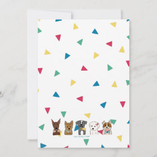 Rainbow Confetti/Puppy Friends Card